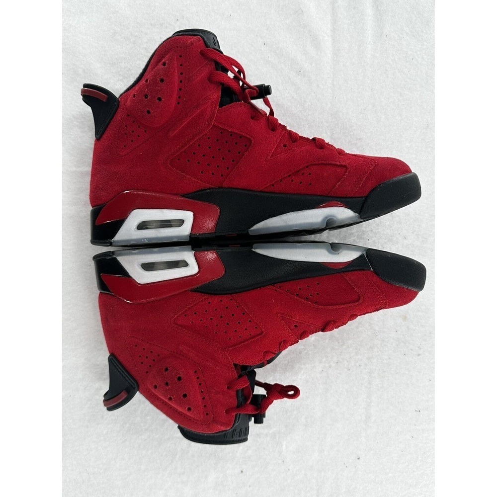 Nike Air Jordan 4 Retro Toro Bravo 2013 Red Suede Mens Size 8 (308497-603)​​​ - Picture 8 of 10